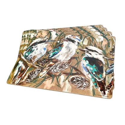 Kookaburra &amp; Banksia Placemats / Coasters