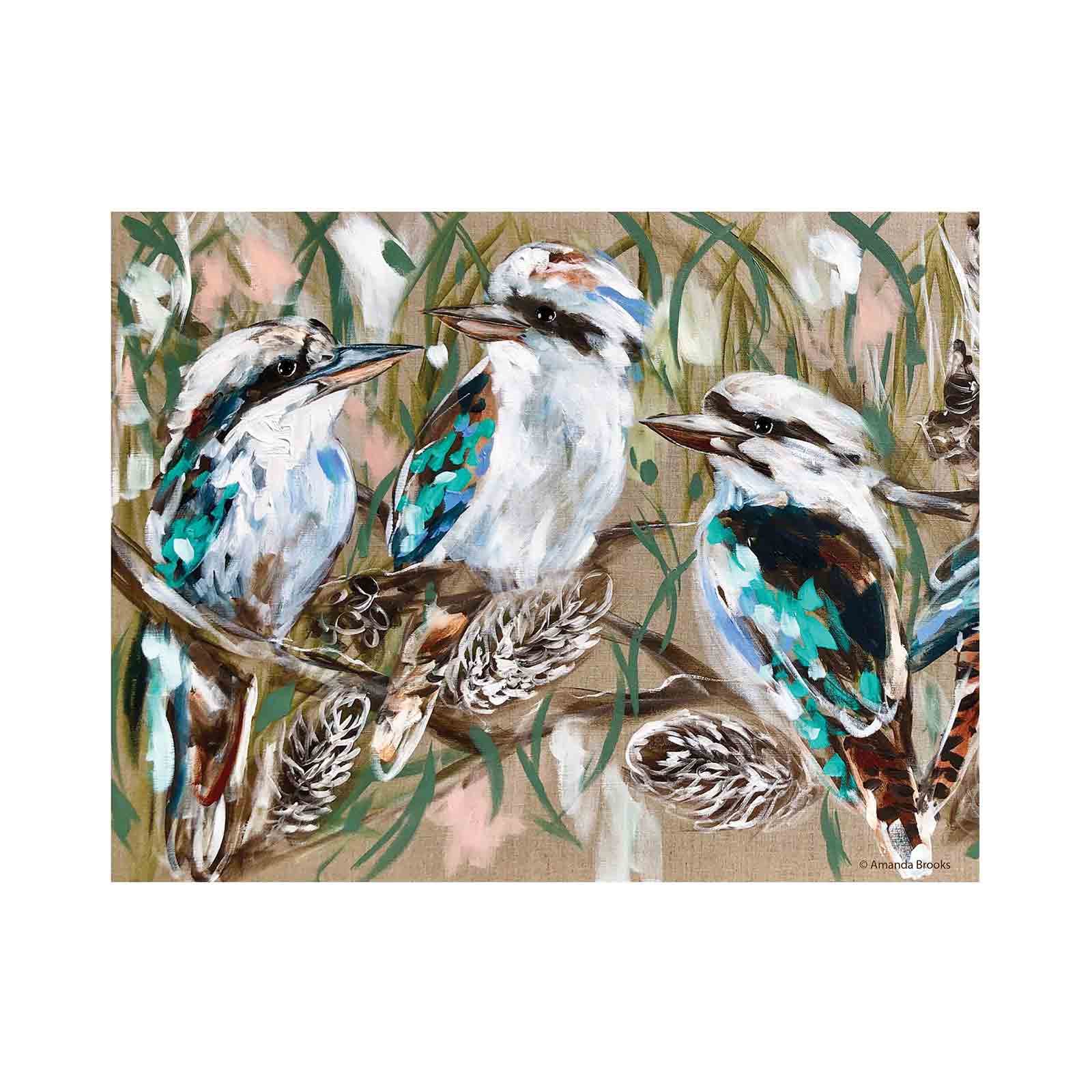 Kookaburra &amp; Banksia Placemats / Coasters