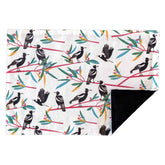 Magpies 100% Cotton Fabric Placemat - Set of 4