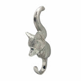 Metal Fox Wall Hook - Silver