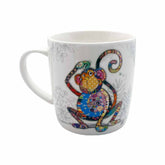 Monty Monkey Bug Art Kooks Fine China Coffee Mug Gift Boxed