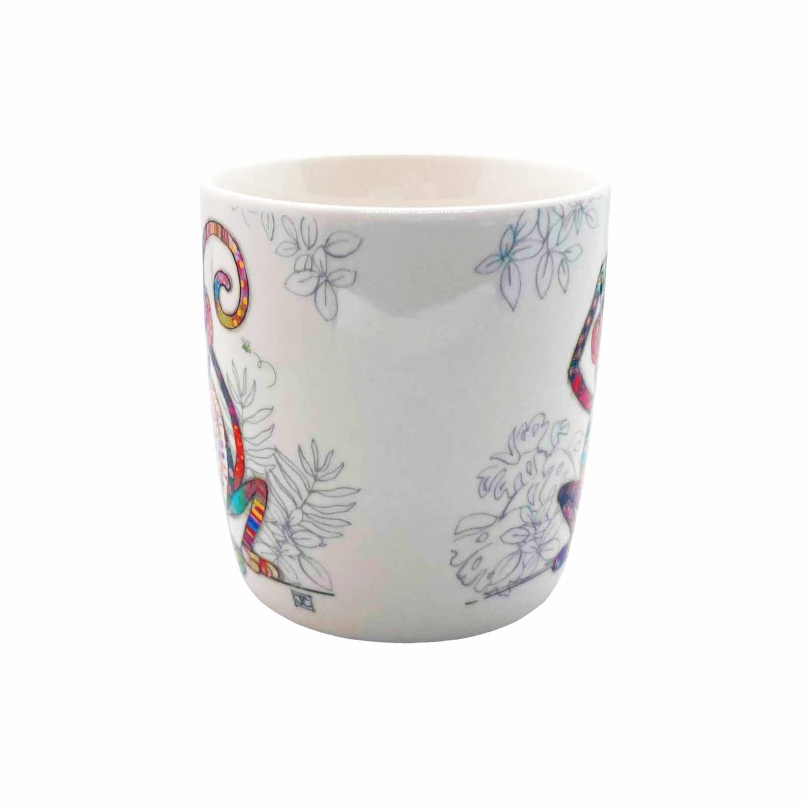 Monty Monkey Bug Art Kooks Fine China Coffee Mug Gift Boxed