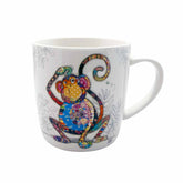 Monty Monkey Bug Art Kooks Fine China Coffee Mug Gift Boxed