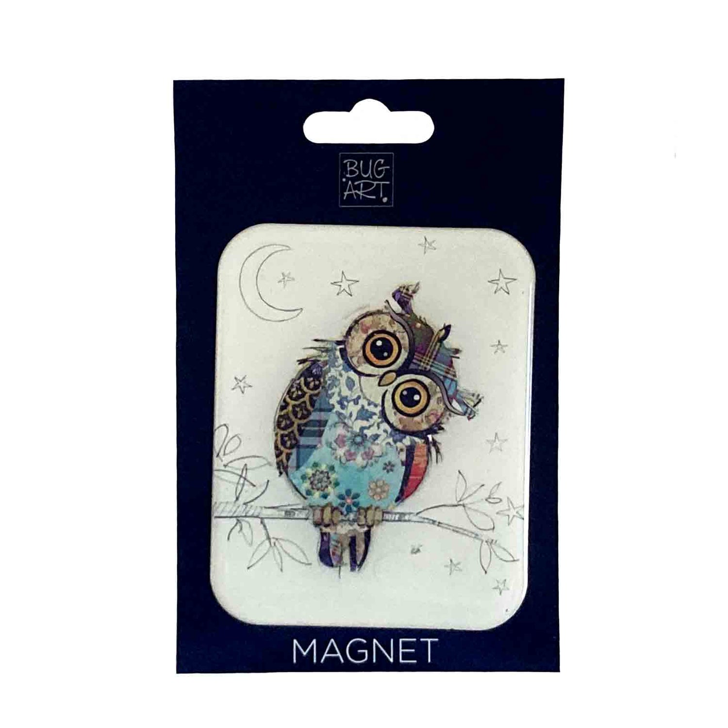Owen Owl Bug Art Kooks Large Magnet