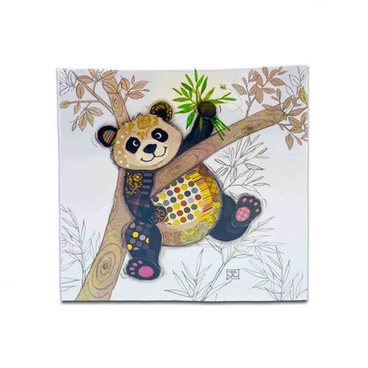 Po Zi Panda Bug Art Kook Hardcover Memo Pad with Pen