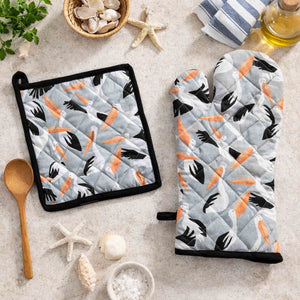 PELICANS Oven Mitt & Pot Holder Set