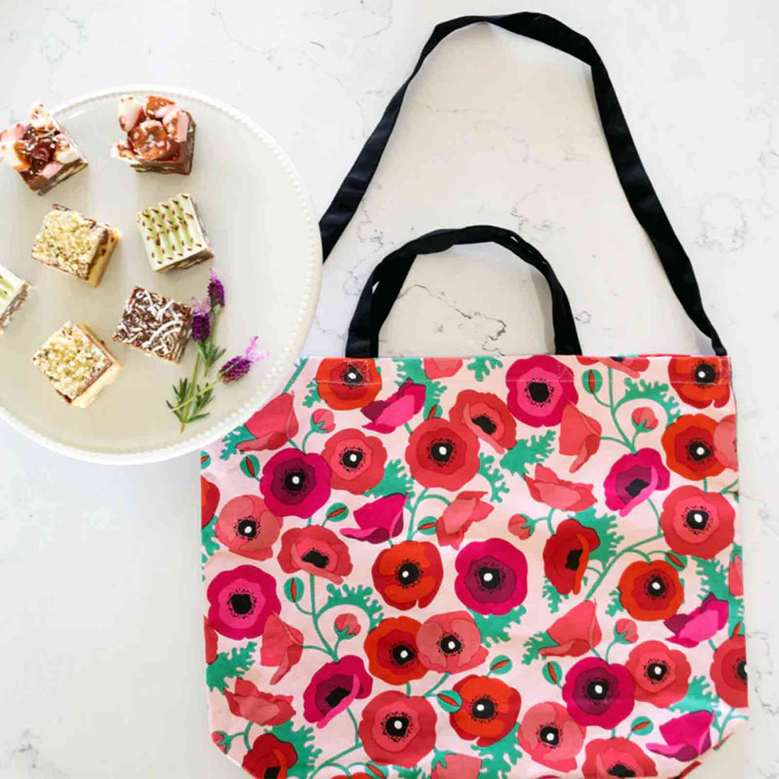 Poppies 100% Cotton Tote Bag