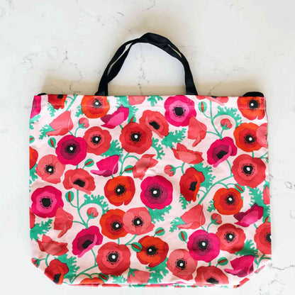 Poppies 100% Cotton Tote Bag