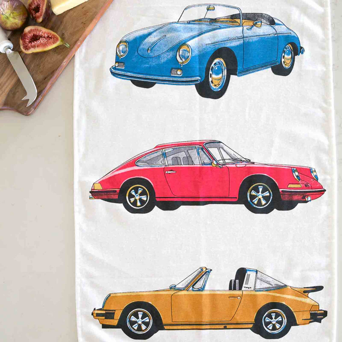 Porsche - Classic Cars 100% Cotton Tea Towel
