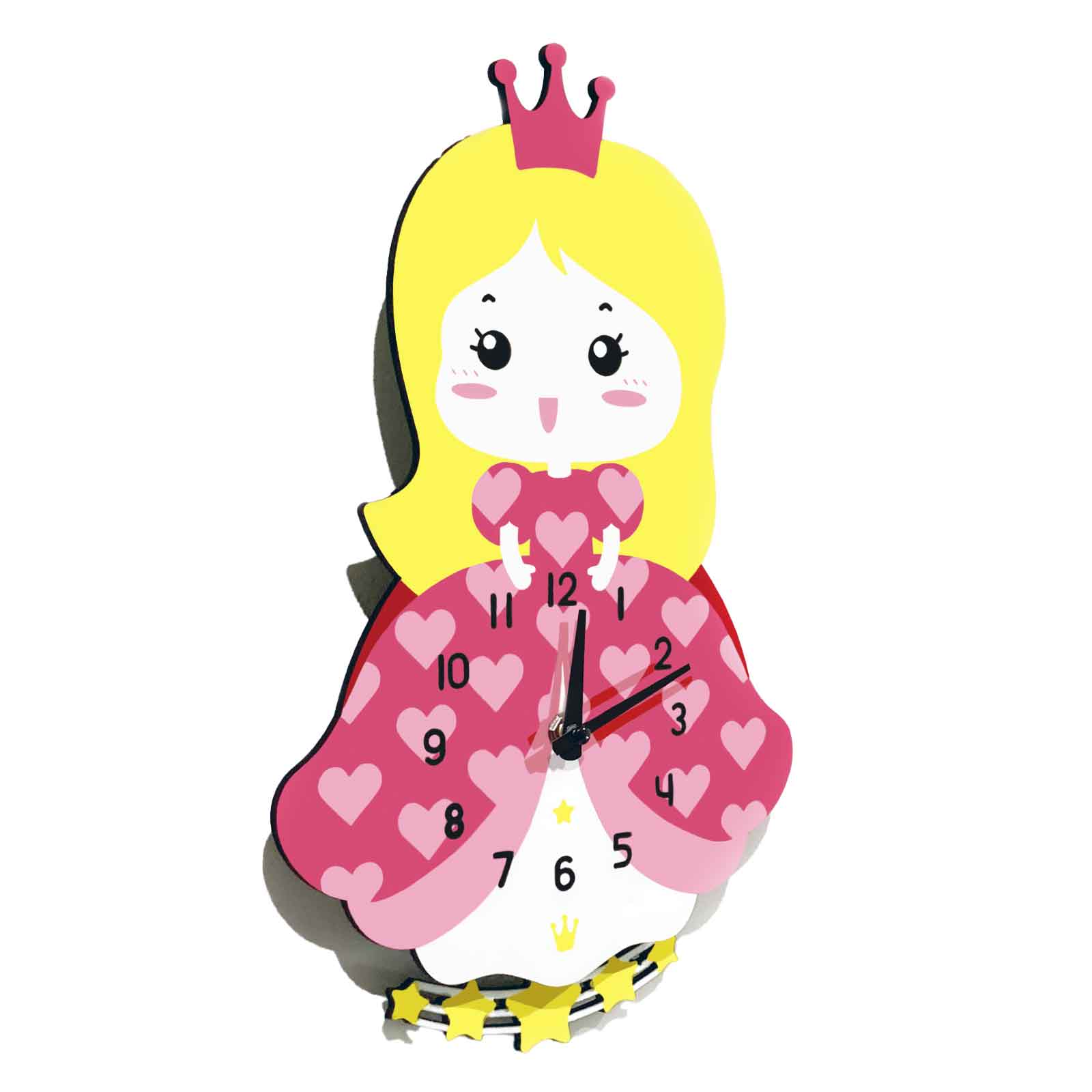 Princess Pendulum Wall Clock