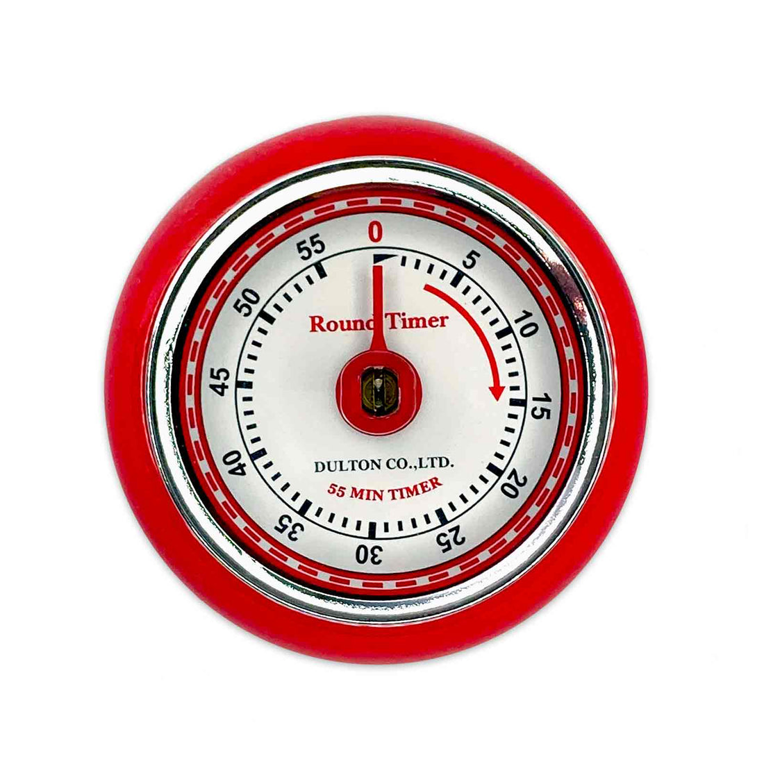 Red Dulton Magnetic Metal Mechanical Kitchen Timer