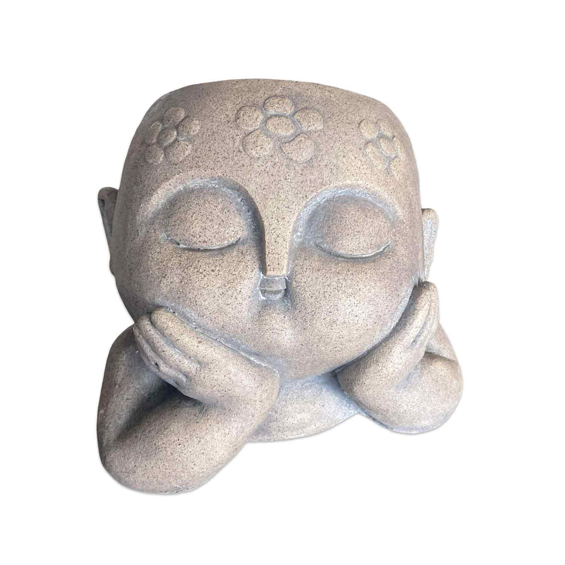 Monk Head Resin Planter - Indoor or Outdoor Pot Planter