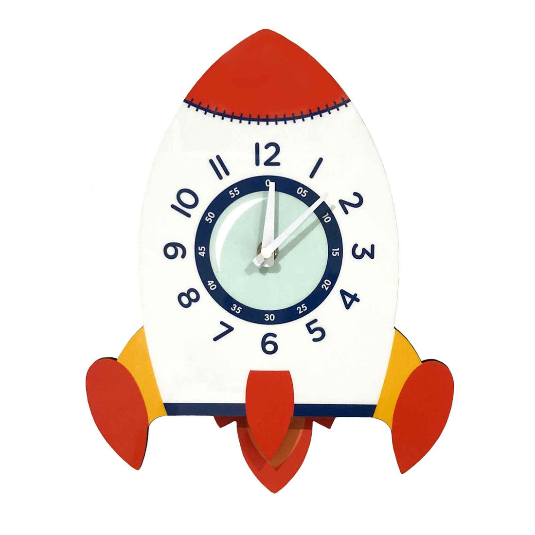 Rocket Ship Pendulum Wall Clock