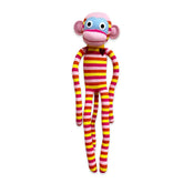 Oversized 70cm colourful sock monkey plush toy for kids – Rosie by HickUps