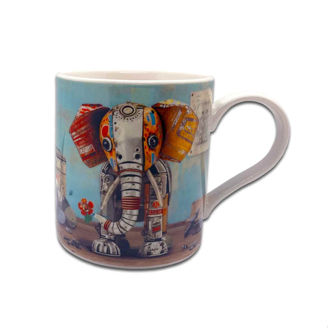 Scrap Elephant - Bug Art Scraps Gift Boxed Fine China Coffee Mug