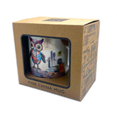 Scrap Owl - Bug Art Scraps Gift Boxed Fine China Coffee Mug