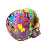 Small Resin Splash Art Skull