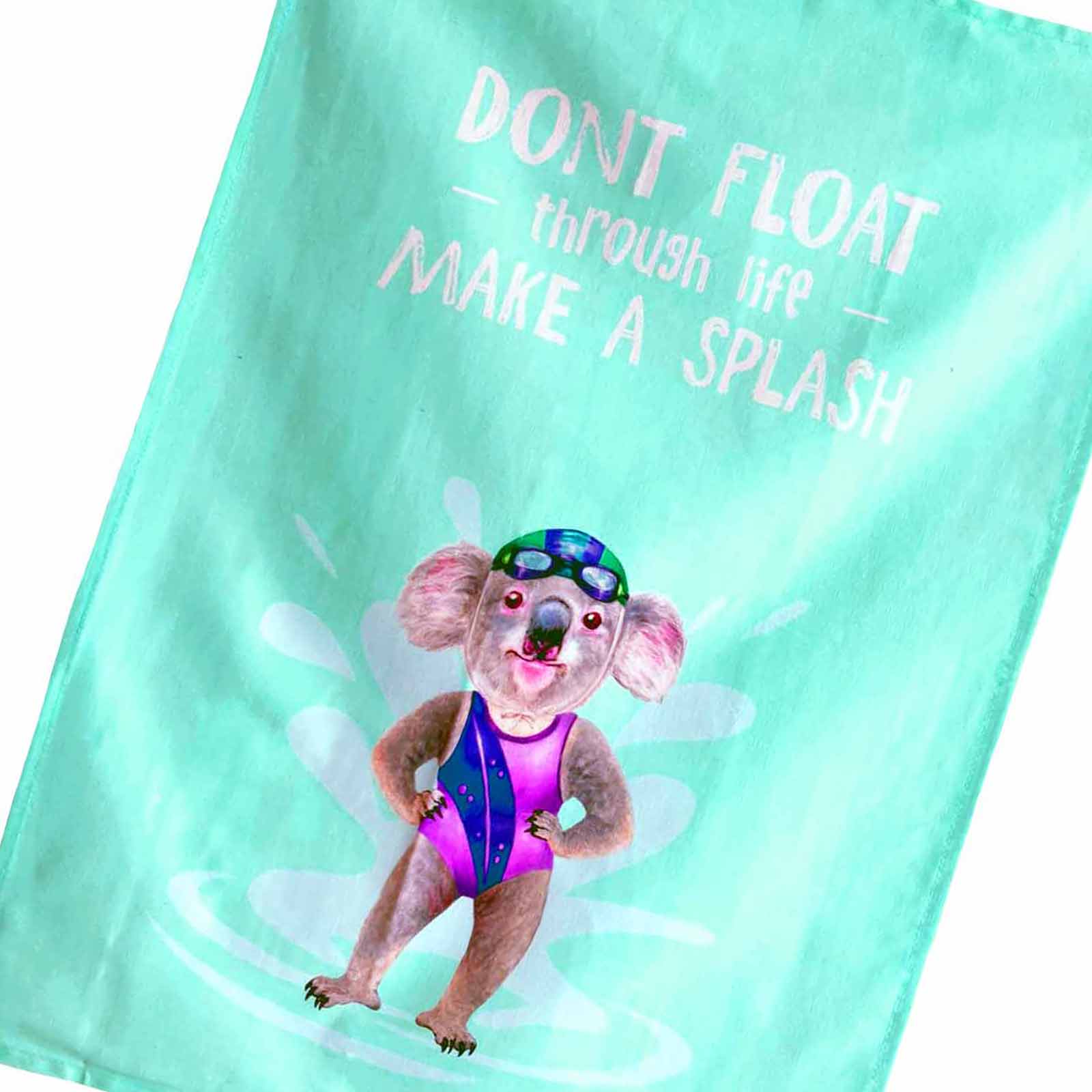 Make a Splash - Sporty Koalas 100% Cotton Tea Towel - Andrew Gibbons