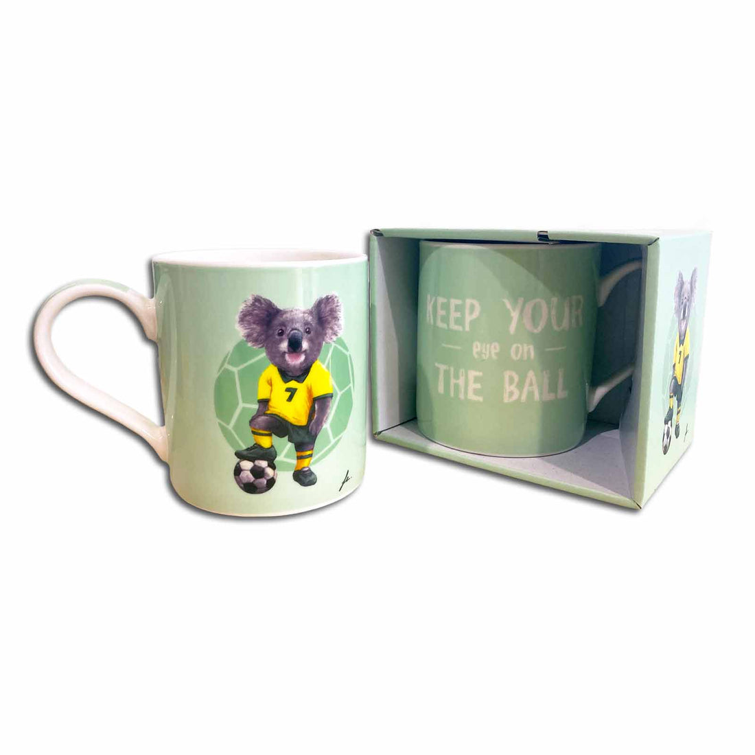 Andrew Gibbons Sporty Koalas - Soccer - Coffee Mug Giftboxed