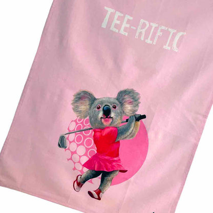 Tee-rific Sporty Koalas by Andrew Gibbons 100% Cotton Tea Towel