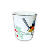 Mug with bird design on a white background featuring the contemporary work of Australian artist Jeremy Boot
