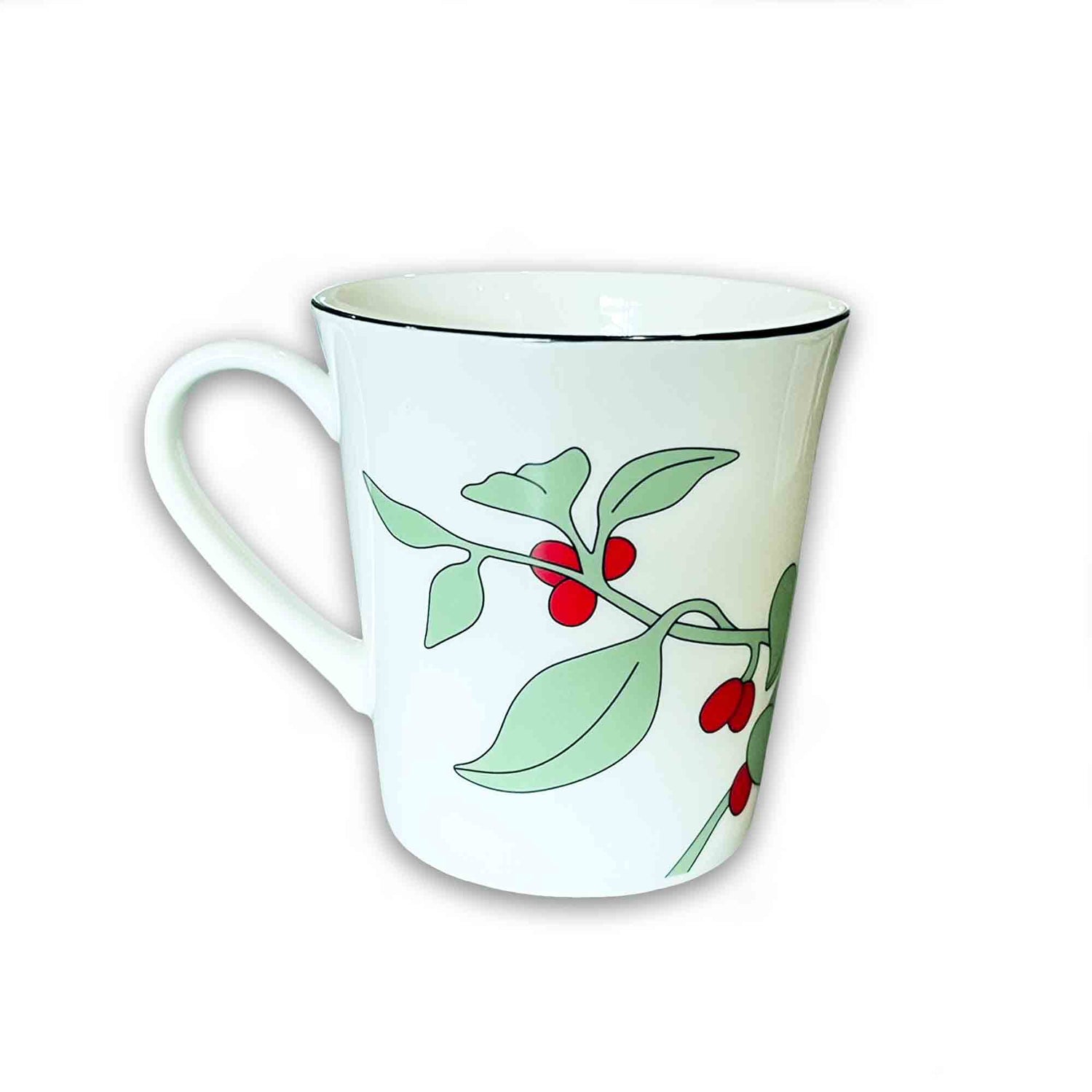 Mug with bird design on a white background featuring the contemporary work of Australian artist Jeremy Boot