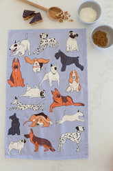 Dog Breeds 100% Cotton Tea Towel