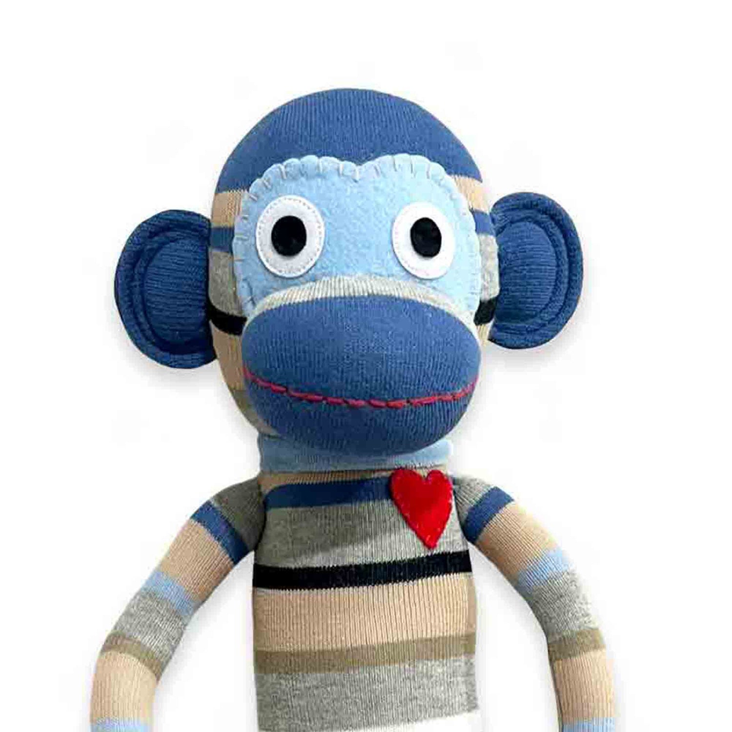 Tully 70cm striped sock monkey plush toy