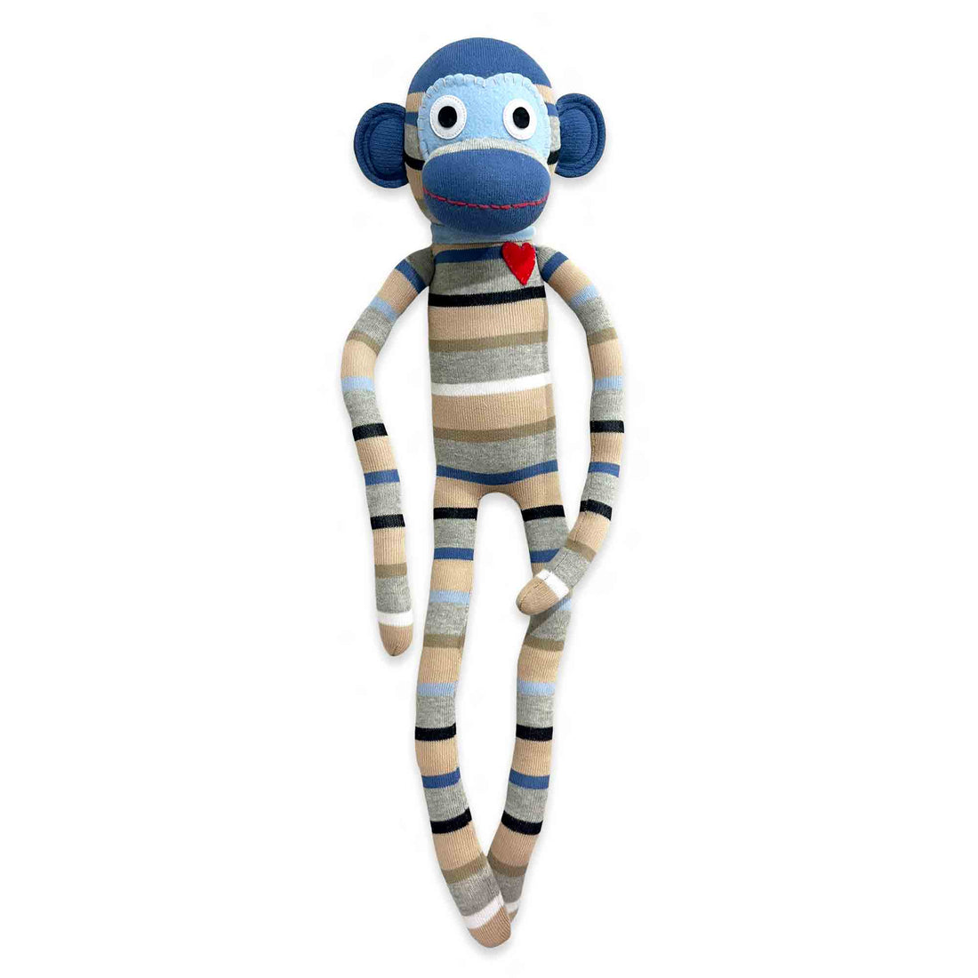 Tully 70cm striped sock monkey plush toy