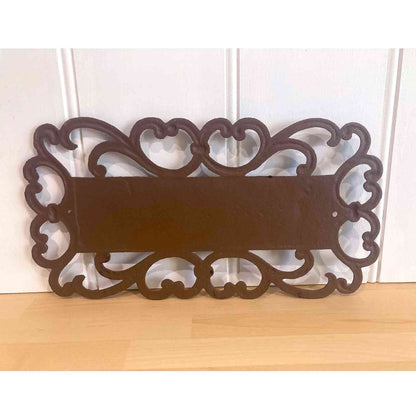 Vintage Style &quot;Welcome&quot; Cast Iron Sign