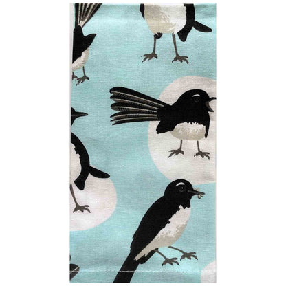 Willie Wagtail 100% Cotton Cloth Napkins Set of 4