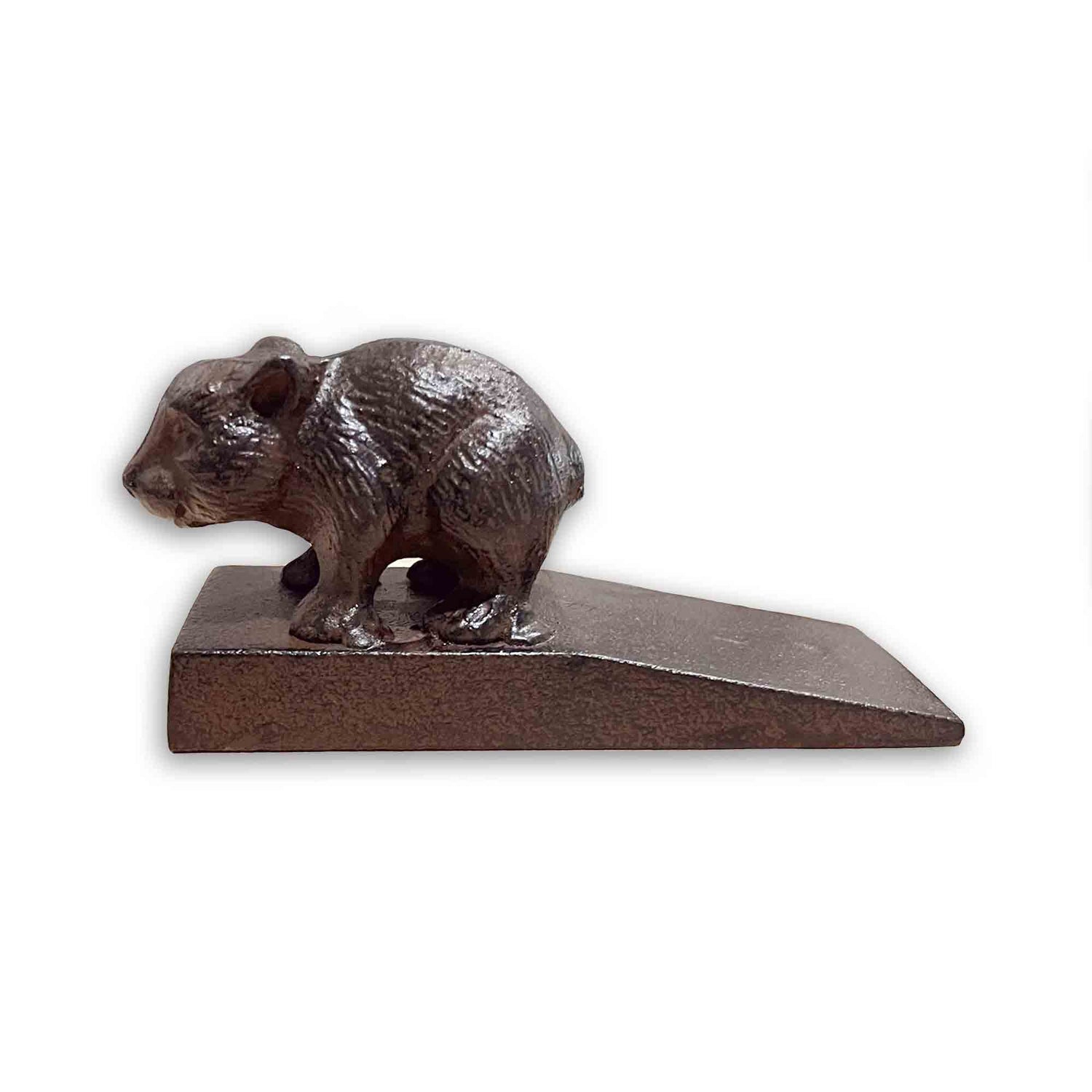 Australian Wombat Metal Cast Iron Door Stop Wedge
