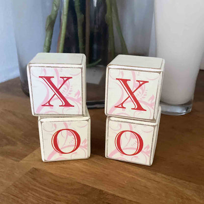 XOXO Wooden Word / Letter Blocks