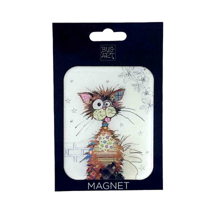 Ziggy Cat Bug Art Kooks Large Magnet