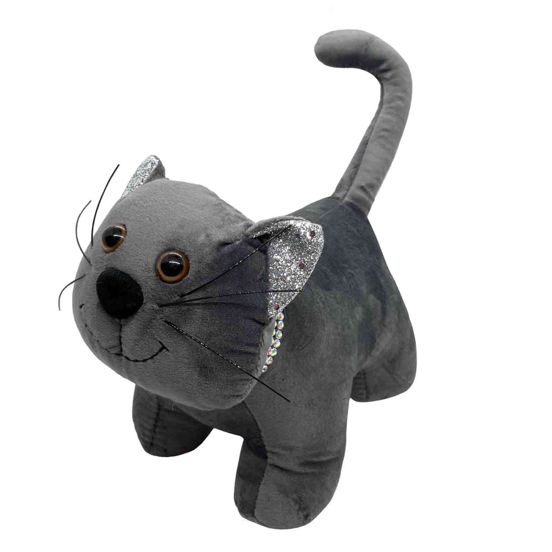 Cat with Bling Door Stop - Hello Homewares - Fabric Door Stopper