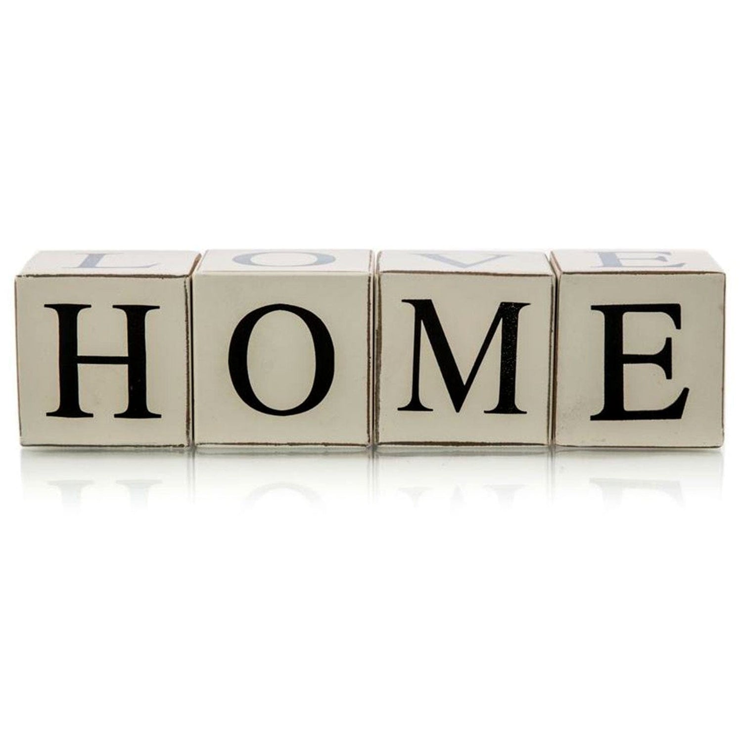 LOVE HOME Wooden Letter Blocks - White.