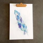 Feather Clipboard - with wall hook.