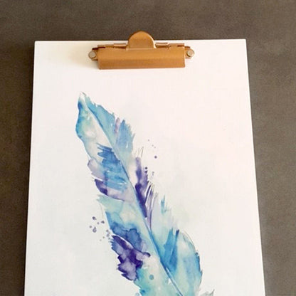 Feather Clipboard - with wall hook.