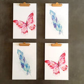 Feather Clipboard - with wall hook.