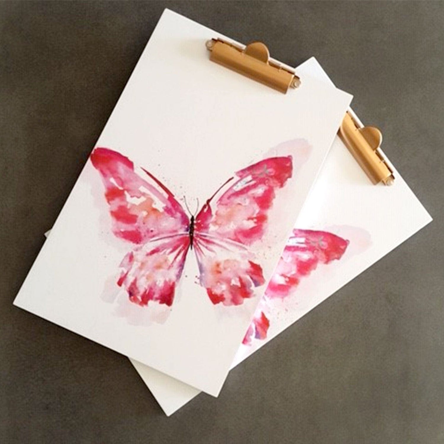 Butterfly Clipboard - with wall hook.