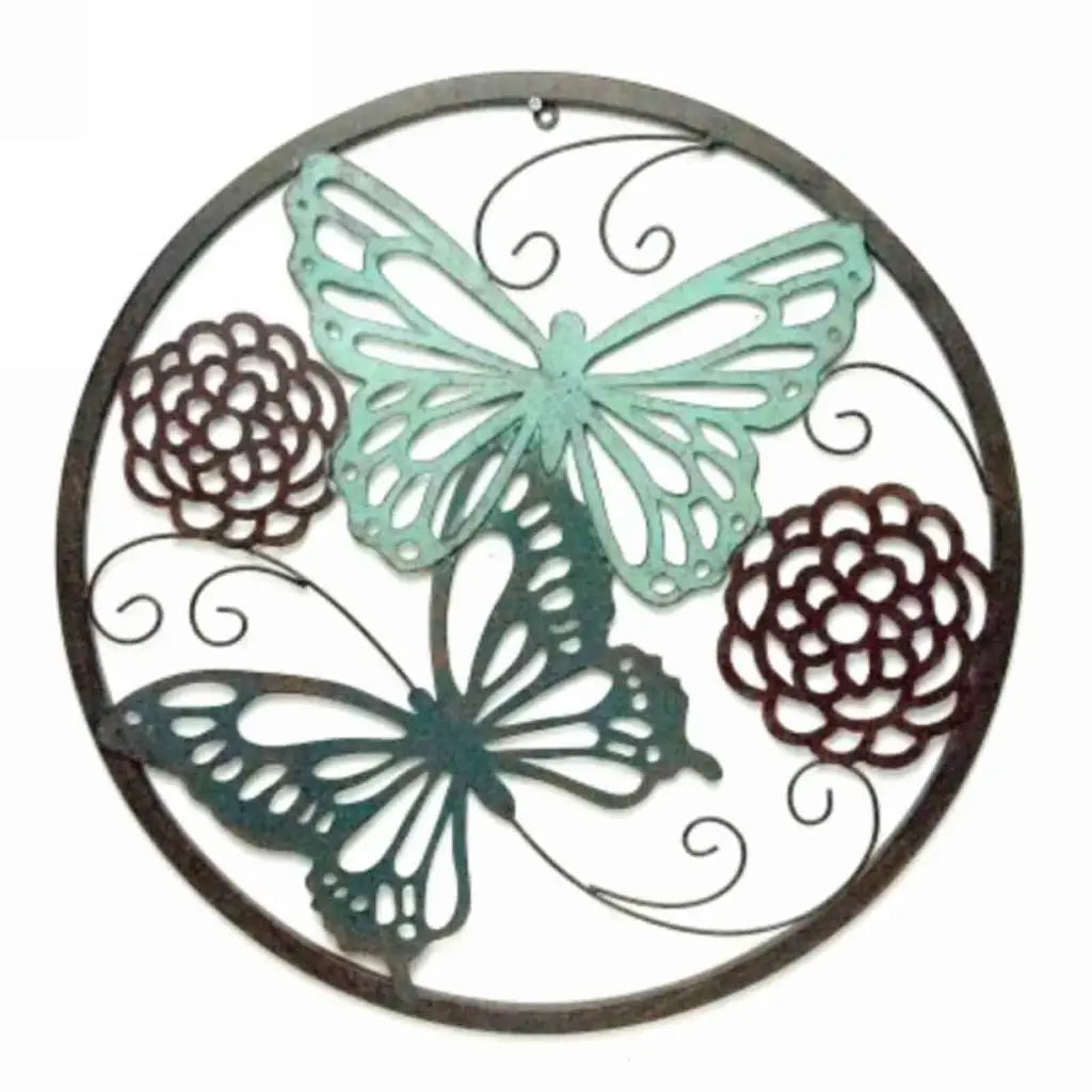 50cm Round Butterfly Wall Decor - 2 Styles Available -