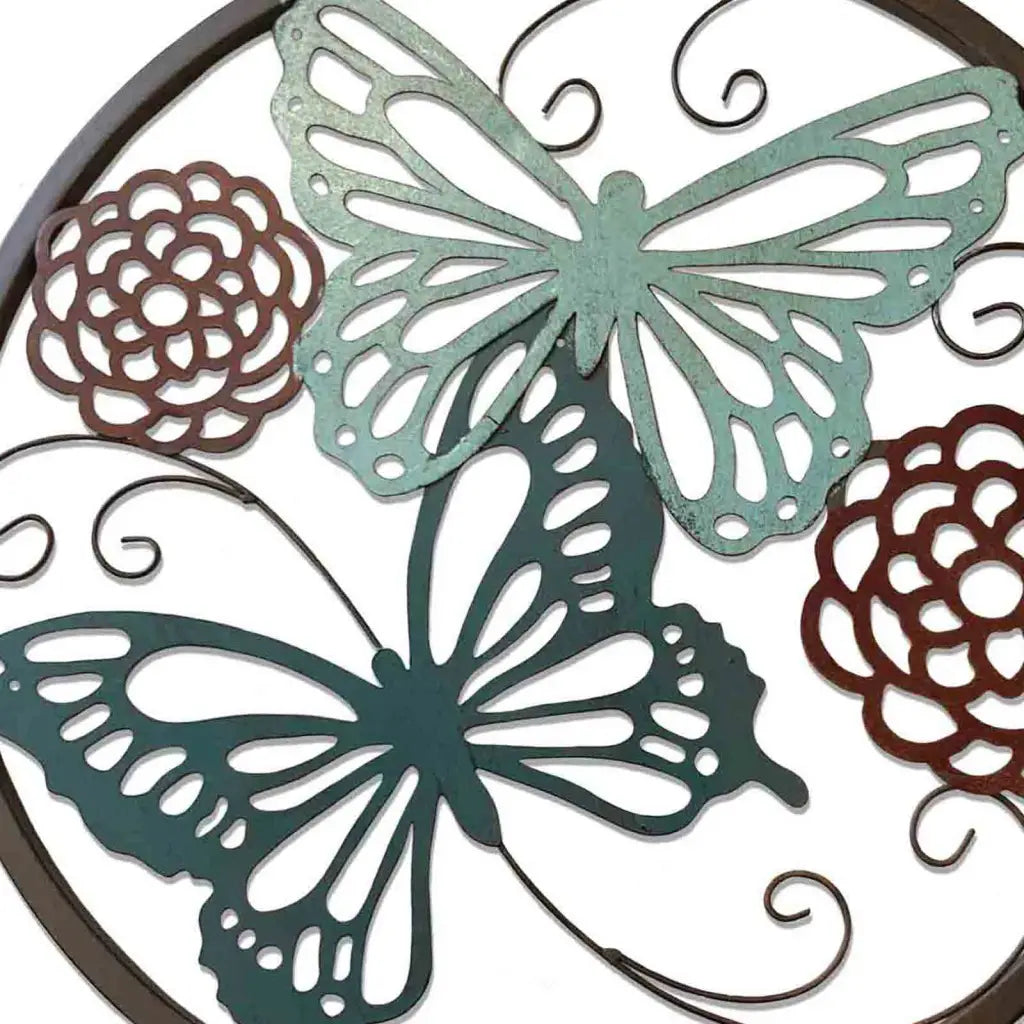 Round Butterfly Wall Decor