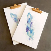 Feather Clipboard - with wall hook.