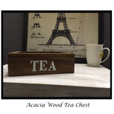 Acacia Wood Tea Box.