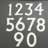 White Cast Iron House Numbers.