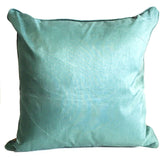 Aqua Floral Cushion - 45cm.