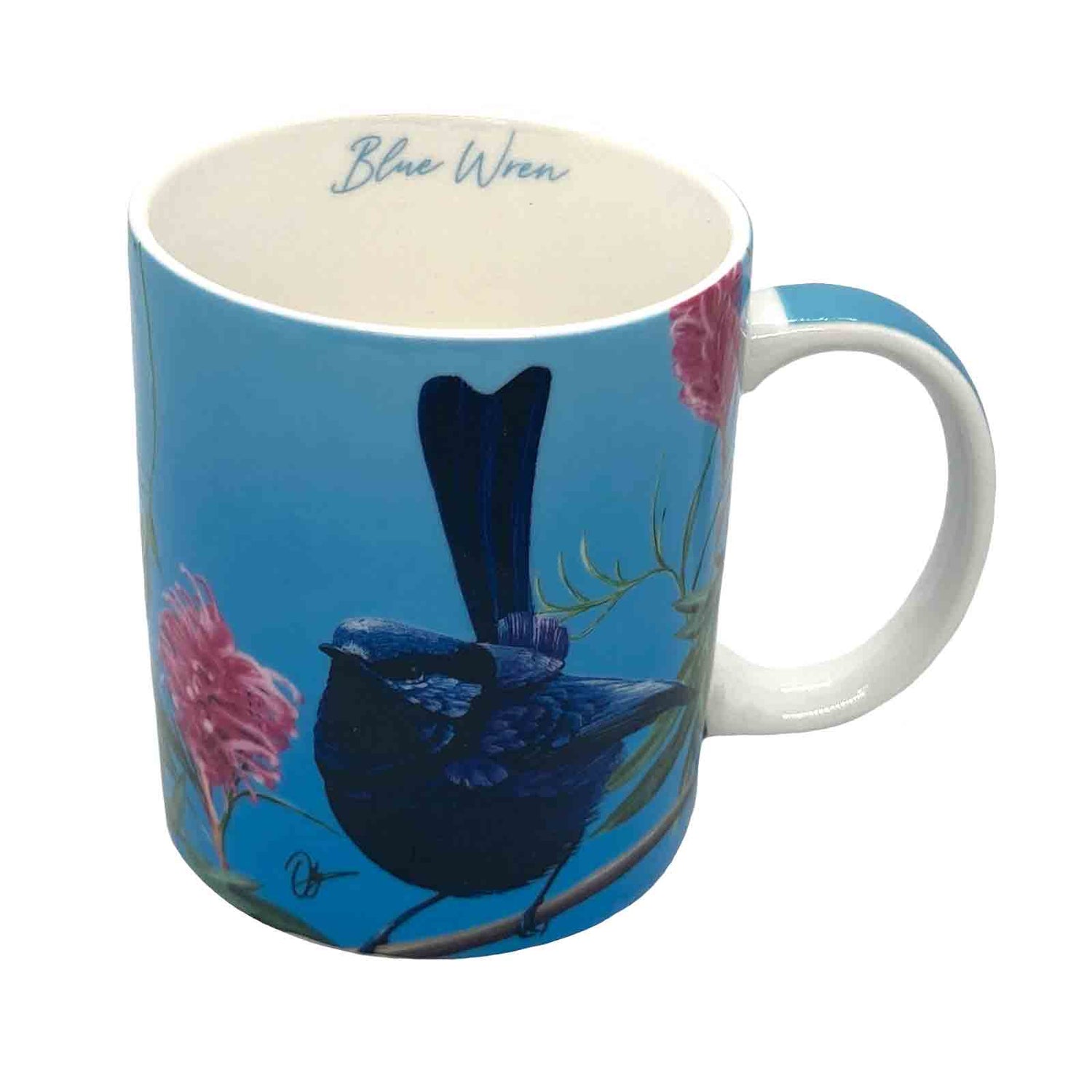 Blue Wren Birds of Australia Bone China Coffee Mug