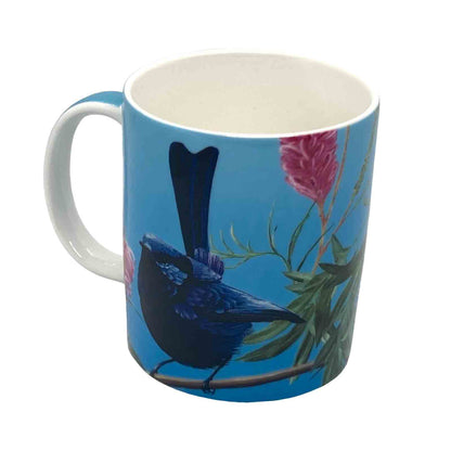 Blue Wren Birds of Australia Bone China Coffee Mug