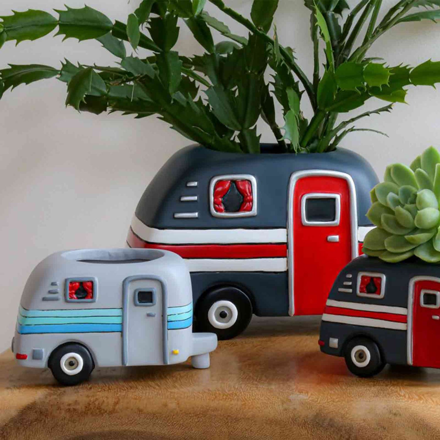 camper plant pot Baby HAPPY CAMPER Planter