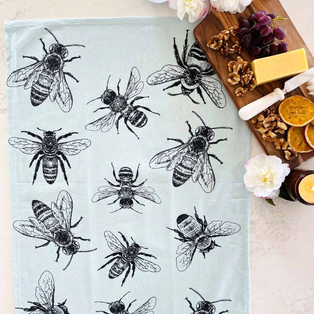 BEES 100% Cotton Tea Towel